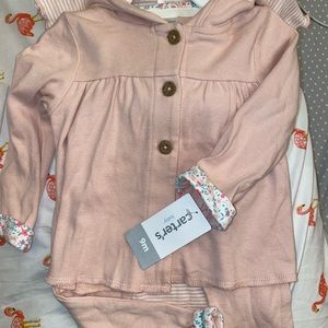 3 Piece Set Bunny Flower print